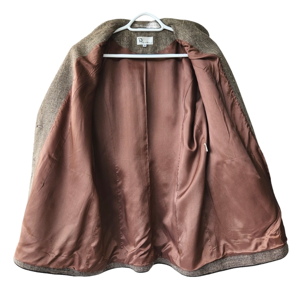 Vintage dress jacket blazer silk blend euro size 44 - Picture 9 of 14